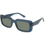 Karl Lagerfeld Sonnenbrille - Blue with Solid Green Lens