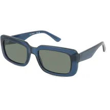 Karl Lagerfeld Sonnenbrille - Blue with Solid Green Lens