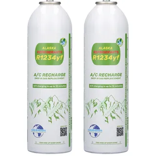 2 x Alaska Refrigerants R1234yf Ersatzkältemittel für Fahrzeuge