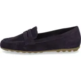 TAMARIS Damen Slipper Leder Mokassin Penny Loafer sportlich 1-24229-42, Größe:37 EU, Farbe:Blau - Blau 37