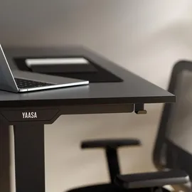 Yaasa Schreibtisch Desk Essential 160 x 80 cm Dunkelgrau/Schwarz