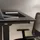 Yaasa Schreibtisch Desk Essential 160 x 80 cm Dunkelgrau/Schwarz