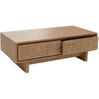 MCW Couchtisch Beige, Holz, 120x40x60 cm, Wohnzimmer, Wohnzimmertische, Couchtische