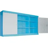 AEROTEC Hängeschrank Metall 120 x 60 x 20 cm blau/grau abschließbar
