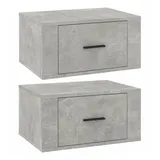 vidaXL Nachtschrank 50 x 36 x 40 cm Grau