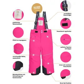 KILLTEC First Instinct by killtec Kinder Latzhose FISW 48 MNS SKI PNTS, Größe 98/04 in pink, neon pink