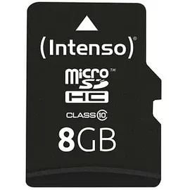 Intenso microSD Class 10 8 GB + microSD-Adapter