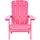 Beliani Gartenstuhl 75 x 88 x 88 cm rosa