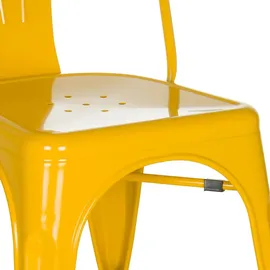 HJH Office Bistrostuhl VANTAGGIO COMFORT Metall ohne Armlehnen