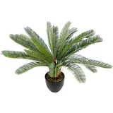 HJH Office Kunstpflanze CYCAS Kunststoff, Stoff
