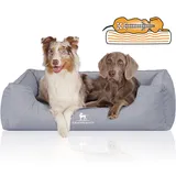 Knuffelwuff Tierbett Hundebett Malou, Orthopädisch blau 85 cm x 120 cm