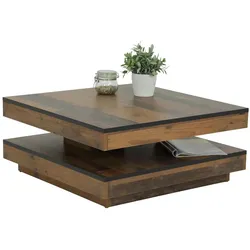 Couchtisch drehbar  Montecristo , holzfarben , Maße (cm): B: 78 H: 34 T: 78.0