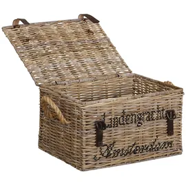 Home Affaire Truhenbank grau 52 x 31 x 41 cm