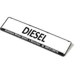 Eichner Werbeschild für Kennzeichenverstärker Diesel