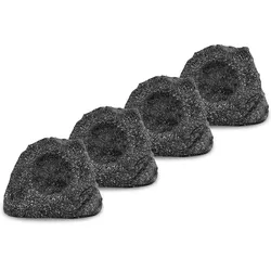 Pronomic SSP-660 GR Outdoor-Lautsprecher Gartenlautsprecher 40 Watt, grau 4x Set