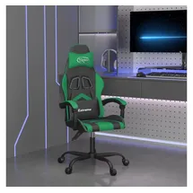 vidaXL Gaming-Stuhl Drehbar Schwarz und Grün PC