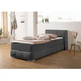 Home Affaire Boxbett HOME AFFAIRE "Chelles", grau (anthrazit), B:107cm L:225cm, Komplettbetten, inkl. Topper und Bettkasten