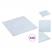 VidaXL PVC-Fliesen Selbstklebend 20 Stk. 1,86 m2 Weißer Marmor