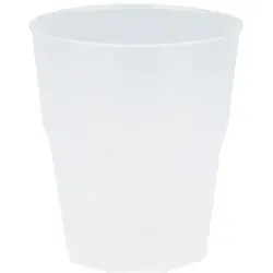 20 Mehrweg Becher weiß Plastikbecher 250ml Wiederverwendbar Frost