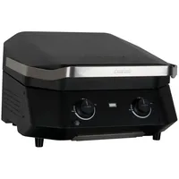 cozze Elektrogrill mit zwei Zonen – 2100 W, Indirektes Kochen, Digitales Thermometer, Edelstahl, Schwarz