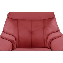 HIMOLLA Relaxsessel 4217 Leder 96 x 109 x 91 cm Rot mit Kopfteil