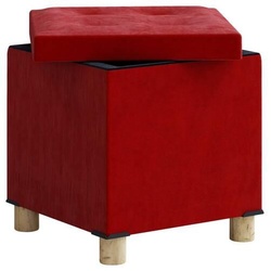 Sitzbox ''Sizos M'', in Rot, mit Stauraum
