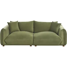 Beliani Sofa Set 5-Sitzer LUVOS Samtstoff Grün