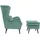 Home Affaire Ohrensessel Sallito Polyester 76 x 109 x 85 cm Grün mit Hocker