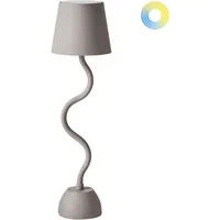 Beliani Kabellose LED Tischlampe VOUGA mit Dimmer Metall Beige