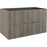 Jungborn Waschbeckenunterschrank SEDICI BxHxT 100 x 57 x 50 cm Frontfarbe nussba