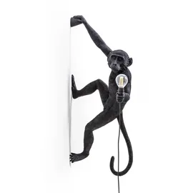 SELETTI Monkey Hanging Wall Outdoor Schwarz