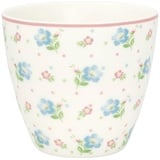 Greengate Latte-Macchiato-Glas Rosalia Latte Cup white 0,35l, Stoneware