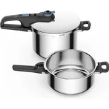 Tefal Secure Trendy P2584301 Schnellkochtopf-Set