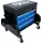 BGS Werkstatthocker Stahl blau mit 3 Schubladen