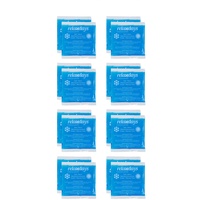 Relaxdays Kühlpads, 16er Set, Kalt-Warm-Kompressen, 14 x 13 cm, Erste Hilfe, wiederverwendbare Gelkühlkompressen, blau
