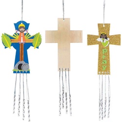 Kreuz Holz-Windspiele  (pro Set 4) Bastelaktivitäten zu Ostern