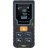 Laser-entfernungsmesser, 100 M/328 Fuß, Tragbares Laser-messgerät Mit 2 Wasserwaagen, Großes Lcd-display Mit Hintergrundbeleuchtung, Umschaltbar, Meter/fuß/zoll, Volumenmessung Im Pythagoras-modus