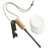 HABA 303527 - Terra Kids Feuerstarter-Set, Zündstahl-Set, Lagerfeuer-Zubehör