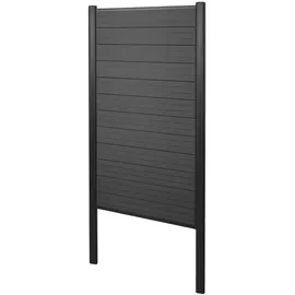 MCW WPC Sichtschutz 100 x 180 cm grau