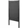 MCW WPC Sichtschutz 100 x 180 cm grau