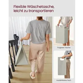 VASAGLE Wäschesortierer weiß