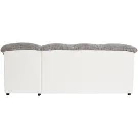 DOMO collection Eckcouch Kunstleder 3-Sitzer Grau