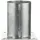 GAH Alberts Aufschraubhülse für Rundpfosten 101 mm x 150 mm Silber/Stahl