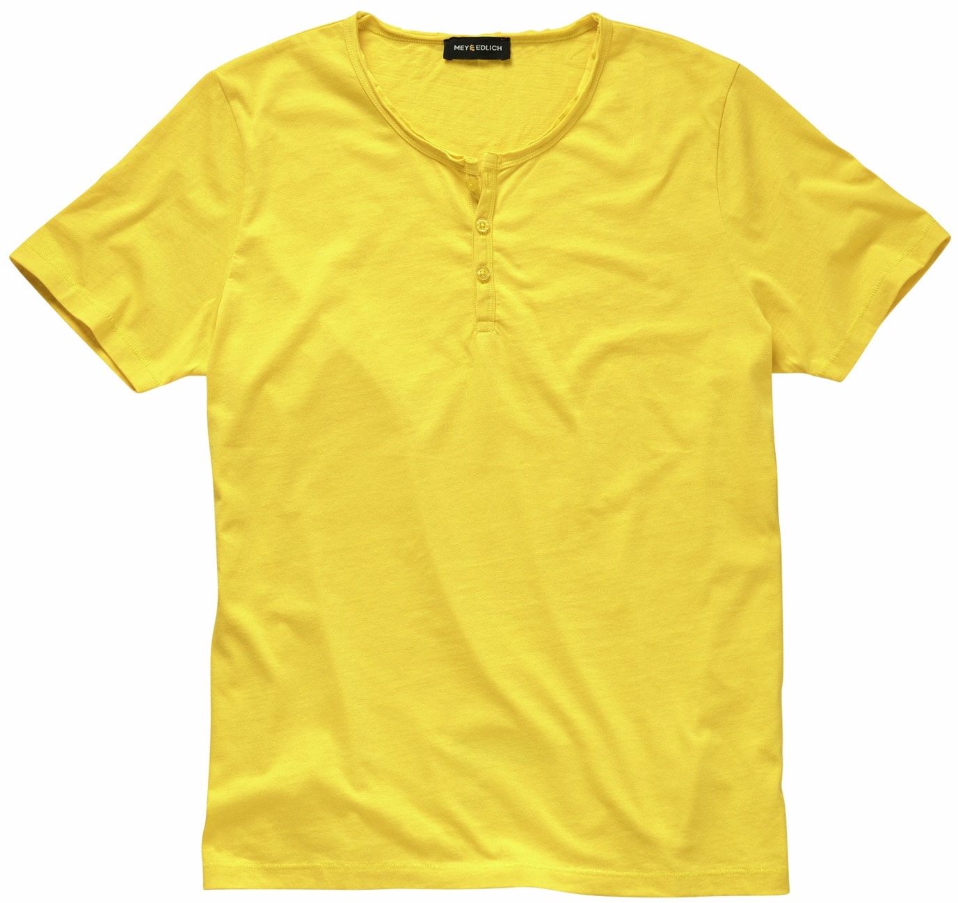 Mey & Edlich Herren Shirt Feierabend-Pyjamashirt gelb 50 - 50
