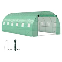 Outsunny Folientunnel, Winterfest Tomatenhaus mit