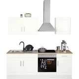 kochstation KS-Stockholm Küchenzeile 210 x 60 x 0 cm weiß