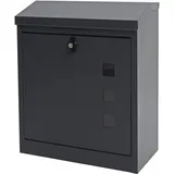 MCW XXL Briefkasten H26 Anthrazit-schwarz