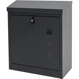MCW XXL Briefkasten H26 Anthrazit-schwarz