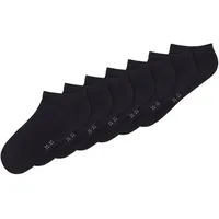 NAME IT NKNANCLE 7P SOLID NOOS Sneakersocken 7er Pack Schwarz 37-39