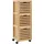 Beliani Shawnee Badezimmerschrank 32 x 90 x 30 cm Braun/Bronze